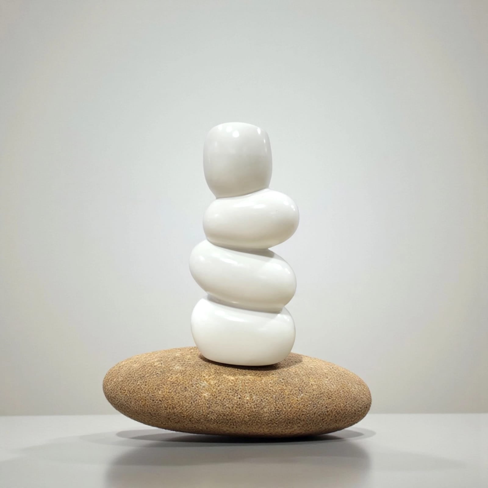 Handcrafted Stacked Stone Ceramic Vase - Chinimitti