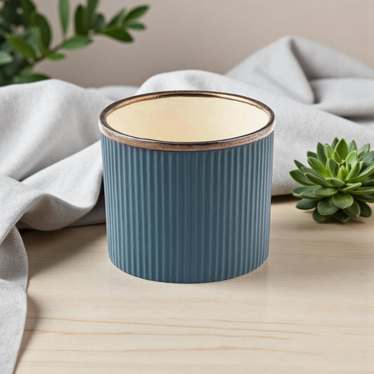 Handcrafted Teal Green Matte Ceramic Planter - Chinimitti